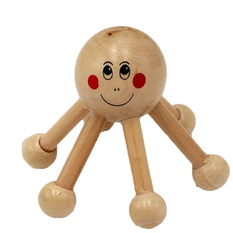 Körpermassagegerät aus – Massagegerät Spider-ShapeHead | Tragbares Haarstyling mit 6 Beinen in Form einer Spinne – kompakte Massagehilfe für Taille und Beine, manuelles Werkzeug zur Beruhigung