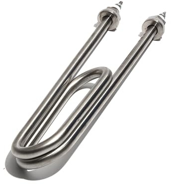 yaoqijie 304SS Electric Water Heater Heating Element Double U-Shape Tube 2/3/4/5/6kw for Rice Car Electric Heat Pipe 110V/220V/380V Lasting(M16 Thread,220V_340MM 4KW)