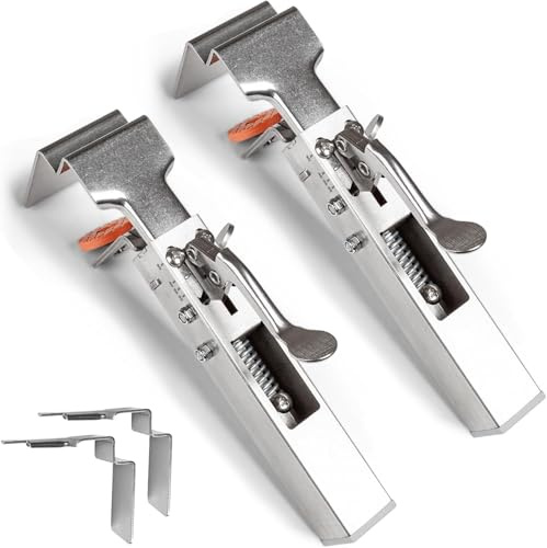 Cokritsm 2PCS Pinces de fixation de tiroir réglables, Pinces d’installation d’armoire universelles en acier inoxydable, Pinces de fixation d’installation réglables de 32 à 50 mm, Pinces d’installation