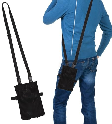 Beinbeutel für Katheter, Beinbeutel Halterung, Schwarz Urindrainagebeutel Halter, 2000 ml Verdeckte Katheterbeutelabdeckung mit Verstellbarem Riemen und Unsichtbarem Schlitz für Zuhause, Ausgehen
