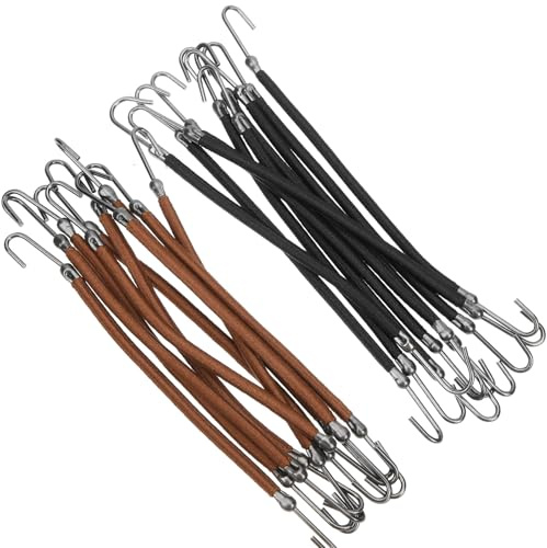 Coletero Gancho 20 Piezas de Poliéster E Hierro para Mujeres | Buena Elasticidad y Sujeción Firme, Apto para Cabello Rizado y Largo, Uso en Peinados y Moños