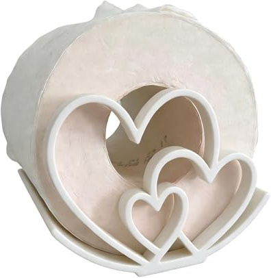 Portarotoli Per Carta Da Cucina Da Bancone - Organizzatore A Forma Di Cuore | Supporto Per Rotoli Di Tovaglioli Di Carta - Per Cucina Casa Colonica Casa Bagno Bar Appartamento Camper Armadio Toilette