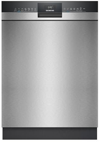 Siemens iQ300 Smarter Unterbau-Geschirrspüler 60 cm Edelstahl SN43ES28AE | Made in Germany, autoOpen dry Türöffnung, Spülturbo für schnelle Ergebnisse, flexible Korbgestaltung