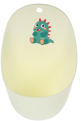 Hemobllo Vasino per Bambini da Parete Beige Motivo Cartone Animato, Materiale Pp, Risparmio Spazio e Addestramento al Vasino per Ragazzi in Bagno