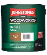 2.5 LTR JOHNSTONE'S WOODWORKS DECKING STAIN CHESTNUT BROWN