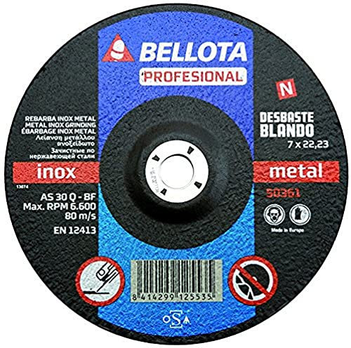 Bellota 50361-180 - DISCO ABR. PROF.D.METAL BLANDO 180