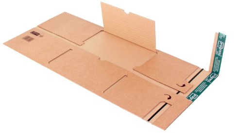 progressPACK Universal-Versandverpackung Premium PP B03.04 aus doppelter Wellpappe, DIN C4, 320 x 260 x bis 95 mm, 20-er Pack, braun