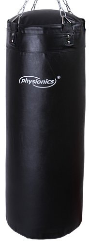 𝗣𝗵𝘆𝘀𝗶𝗼𝗻𝗶𝗰𝘀® Boxsack für Erwachsene - Gefüllt, 100cm/120cm, 27kg/30kg, Vierpunkt-Stahlkette - Punchingsäcke, Sandsack hängend, Punching Bag, Kickboxen, MMA, Kampfsport, Muay Thai, (100cm)
