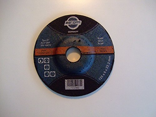 Olbrich-Industriebedarf Lot de 50 disques à ébarber 125 x 6 mm pour acier, métal, fer