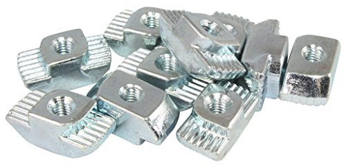 100x Hammermutter Nut 10 - Typ B - M4 Steg 3,0 mm, Stahl verzinkt
