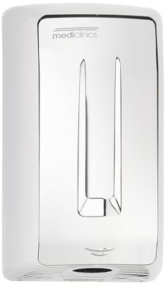 Mediclinics M04AC - Smart Flow Automatischer Händetrockner 1100 Watt, Farbe:Edelstahl Glänzend