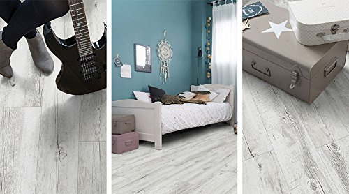 Gerflor Senso Rustic - White Pecan AS Vinyl-Laminat Fußbodenelag 0394 Vinylboden selbstklebend - Paket a 2.2 m²