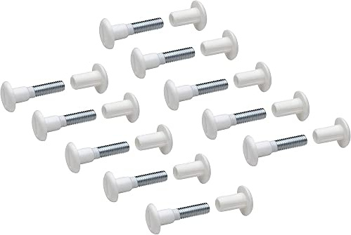 Merriway BH01815 Verbindungsschraube, Weiß, 10 Stück