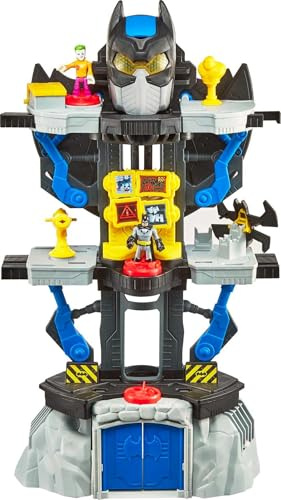 Fisher-Price Imaginext Imaginext DC Super Friends Batcueva Transformable, Juguete con Figuras de acción para niños y niñas + 3 años