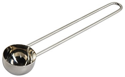 Xavax Kaffeelöffel (für ca. 6g Kaffeepulver, Kaffeemaß-Löffel aus Edelstahl, Kaffeelot 16,8 cm lang, spülmaschinengeeignet und lebensmittelecht) silber