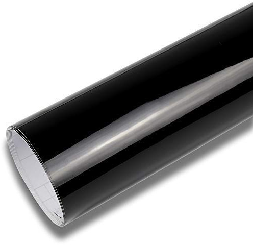 Rapid Teck® 13,14€/m² Glanz Schwarz Folie Serie 560z hochglänzend Schwarz Autofolie selbstklebend Luftkanal