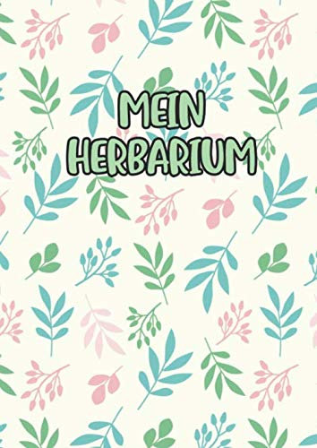 Herbarium: Großes Herbarium zur Pflanzenaufbewahrung | mit vorgefertigten Etiketten zur Pflanzenbestimmung | ausreichend Platz für getrocknete Blüten und Blätter | Motiv: Bunte Blätter