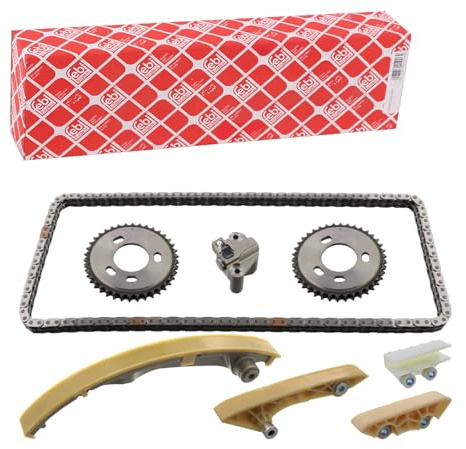febi bilstein 170970 Steuerkettensatz für Nockenwelle, mit Gleitschienen und Kettenspanner, 1 Stück | Kompatibel mit: FORD MONDEO III, MONDEO III Stufenheck, TRANSIT Bus, TRANSIT Kasten, TRANSIT Pritsche/Fahrgestell