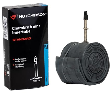 Hutchinson - Cámara de Aire - Estándar - Innertube - Resistencia y Antipinchazo - Bicicleta de Carretera - Válvula Presta - Espesor 0,9 mm - 48 MM - 650 x 20-25
