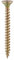 3.0x20mm Chipboard & Woodscrews -PZ- Double Countersunk - Gold - Yellow, 3.0 x 20mm, Set of 20-50 -100 Pieces (100)