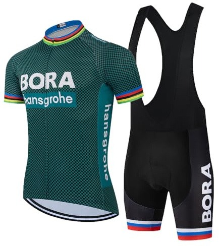 HOMTOL Rennrad Trikot Herren Kurzarm Radtrikot Set Fahrradbekleidung herren Fahrrad Anzug Radsport-bekleidung Radhose mit 3D-Gel-gepolsterten Shorts Radtrikots