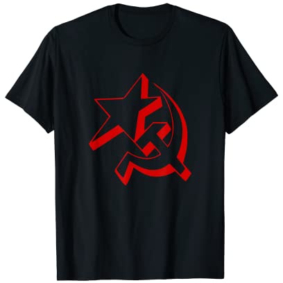 Falce martello rosso e stella - Comunista - Socialista Maglietta