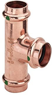 VIEGA Tee ridotto rame a crimpare - FFF 14 - 12 - 14 - Raccordo e tubo