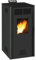 Poele a granulés modulable INVICTA Adrano - 7,3 kW - Rendement 88,7% - Noir