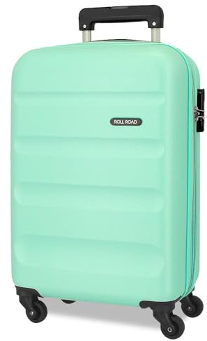ROLL ROAD Flex Valigia da cabina blu 35 x 55 x 20 cm Bagaglio mano Air Europa rigida ABS Chiusura a combinazione laterale 33 L 2,78 kg 4 ruote doppie, blu, Taglia unica, Valigia cabina