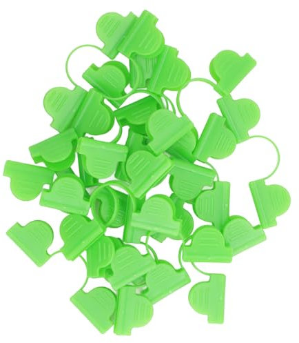 Doppelkopf-Gewächshaus-Klemme, 100 Stück, Gewächshaus-Klemmen, Kunststoff, Doppelkopf-Schattierung, Gartenreifen, Gewächshaus-Clip, Fiberglas, Gartenzubehör (hellgrün)