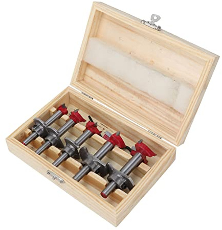 Brocas Forstner Para Obi Carbide 5-teiliges Forstnerbohrer-Set Holzbearbeitungs-Lochsäge Woodter 15 20 25 30 35 Mm Mèche Forstner Bois