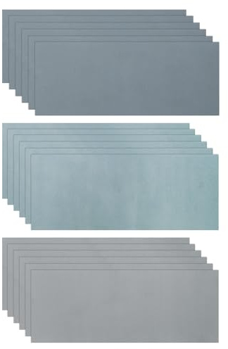 sourcing map 18pcs Sandpaper 3000 5000 7000 High Grit 9 x 3.6 Inch Silicon Carbide Abrasive Wet Dry Sanding Sheets for Wood Finishing, Metal Sanding, Automotive Polishing