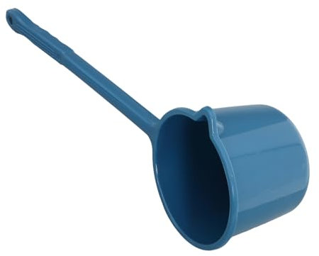 COLLBATH Mestolo con Manico in Pp Blu per Cucina e Bagno con Impugnatura Ergonomica e Comoda per Uso Domestico e Campeggio