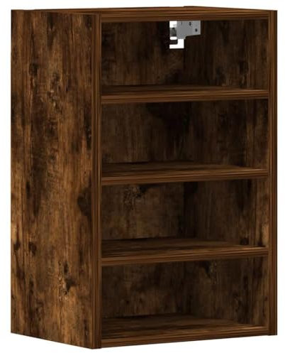 vidaXL Armario Colgante Madera ingeniería Roble Ahumado 40x29,5x60 cm, Armario de Cocina, Armario, Armario de Pared, Armario de Almacenamiento