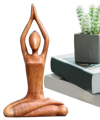 Yoga-Figuren, Bronze-Yoga-Figuren, Papier-Statue, kleines Paar, Buddha-Park-Design, Zolf