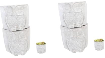 HANABASS 2 Series Maceta Macetas para Plantas Suculentas para Decoración De Interiores Y Exteriores 2 Piezas*2