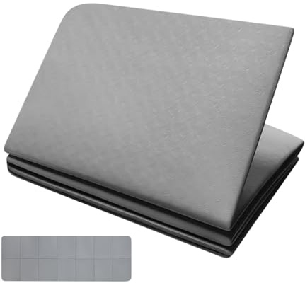 Ahuuen Thick Yoga Mats | Men Women Meditation Exercise Mat Non Slip - Foldable Floor Exercise Pad Gym Stretching Accessories for Home Dorm Living Room Studio Indoor Outdoor
