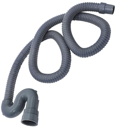 ROMISBABA 2m Tuyau De Vidange Pour Lave-vaisselle Raccords De Tuyau Évacuation Flexible Tube De Lavabo Pour Évacuation Eau