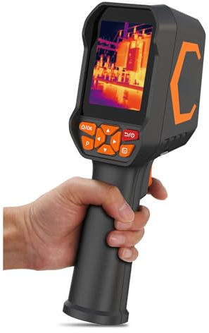 Luocute Caméra D'imagerie Thermique, Caméra de Thermographie Infrarouge Portative de Résolution IR 300x225 avec Batterie de 2600 MAh et Stockage de 8 Go, pour Ingénieurs électriciens et