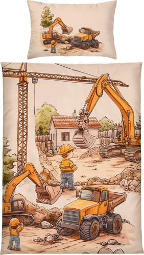 Erwin Müller Kinder-Bettwäsche Renforcé Sand Größe 1x 100x135 cm + 1x 40x60 cm