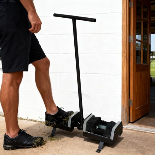 GESAIDES Schuhputzbürste, Schuhreiniger mit Griff, Schuhbürste zur Bodenmontage, Effektiver Schlammentferner für den Außenbereich, für Hauseingang und Garten