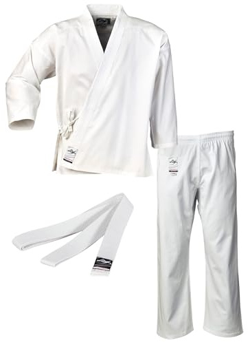 Ju-Sports to start Unisex Karateanzug Kinder - Moderner, besonders leichter Karatekimono 100% Baumwolle, Ideal für Anfänger, Optimale Bewegungsfreiheit