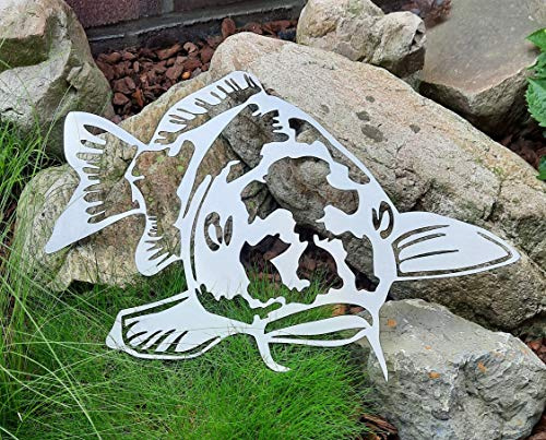 funkysteelart Deko Koi Mizuho Ogon 70 cm aus Edelstahl geschliffen - gelasert