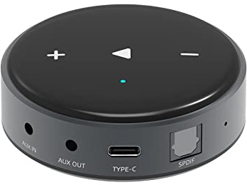 Wiim Mini Airplay 2 Streaming musicale, ricevitore audio multi-room/multi-zona WiFi e Bluetooth in Spotify/Tidal Connect e audio ad alta risoluzione a 192 khz/24 bit, Supporta le voci Siri e Alexa.