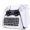 TNP Controller Keyboard for PS5 Playstation 5 Wireless Controller, Rechargeable Mini Chatpad with Bluetooth 3.0 Full Qwerty Built-in Speaker 3.5mm Jack for Messaging and Gaming Live Chat