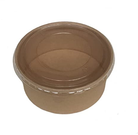 Generisch CWPack Salatschale mit Deckel - 750 ml Papier | Salatbowl To Go, Salatbox für unterwegs, praktische auslaufsichere Salat Bowl, Bio Salat-Bowl aus Hartpapier