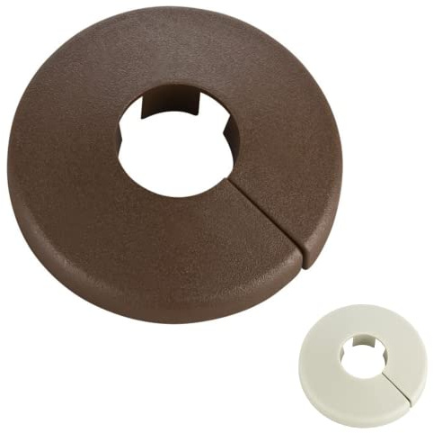 20 Abdeckrosetten für Rohre und Stäbe aller Art - MADE IN GERMANY | Sonderfarben mit patentiertem Clip-Verschluss EINFACHE MONTAGE, hohe Qualität Rohrdurchmesser 12mm-28mm Rohrverkleidung Abdeckung