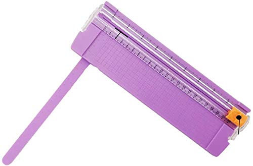 YyDDs Papierschneider Guillotine Papierschneider, Tragbarer Papierschneider, A3A4 Haushaltspapierschneider, Fotoschneider Handyfolie Metall A5 Scrapbooking Trimmer (Color : Purple)