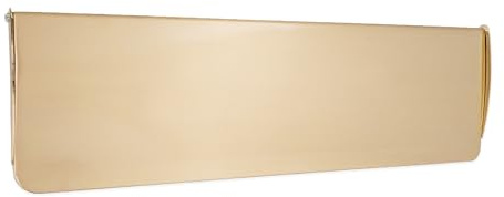 Infinity Decor 11” or 12” Victorian Letter Plate Tidy Inner Flap - Solid Brass Letterbox Internal Door Cover Plate (Satin Brass, 12)