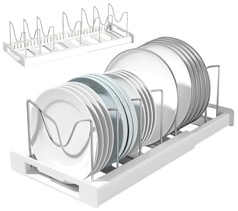 1 support de poêle – Organiseur de casseroles, support de casseroles de cuisine | Étagère de rangement extensible pour étagère de cuisine